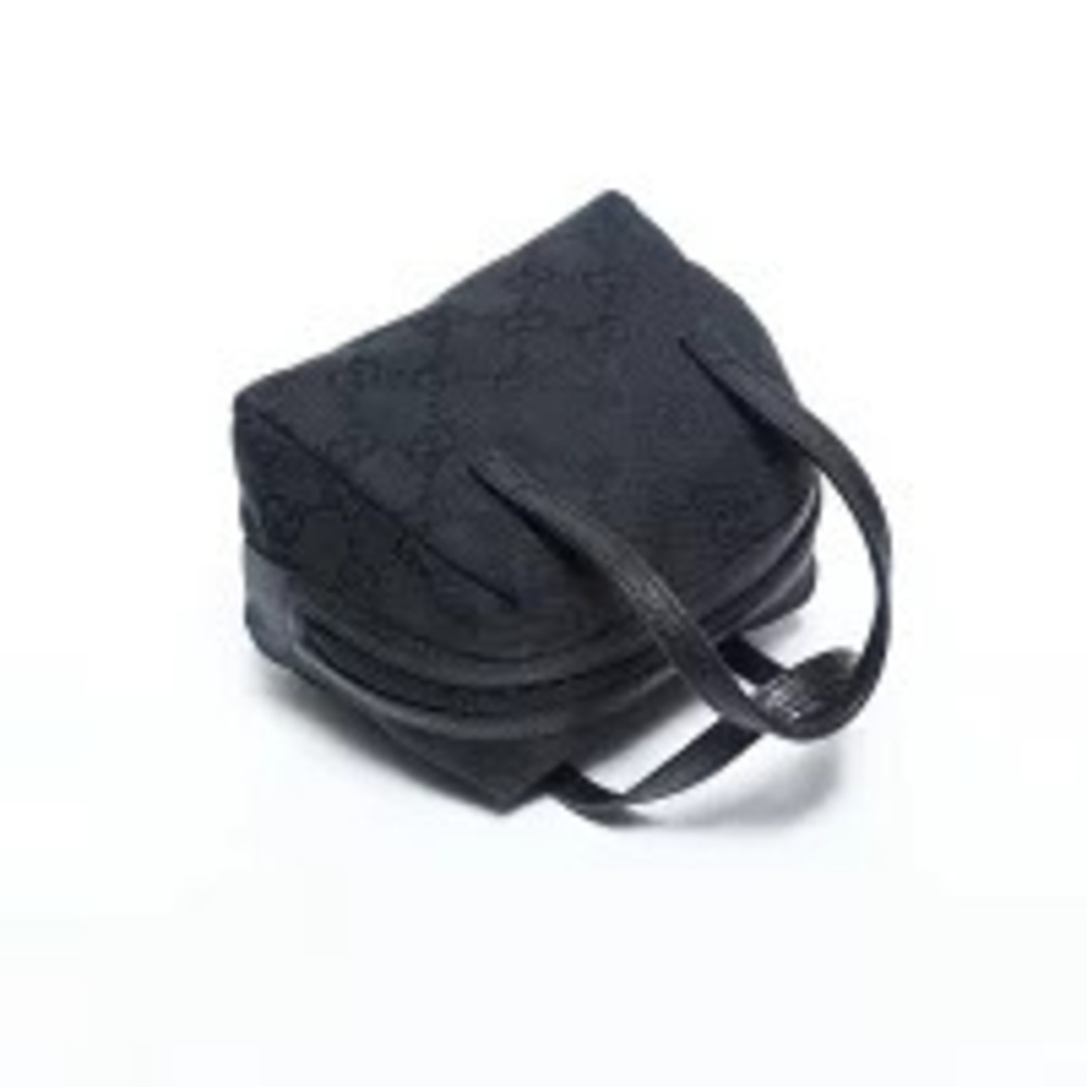Gucci GG Canvas Clutch Boston Handbag Black - Picture 9 of 13